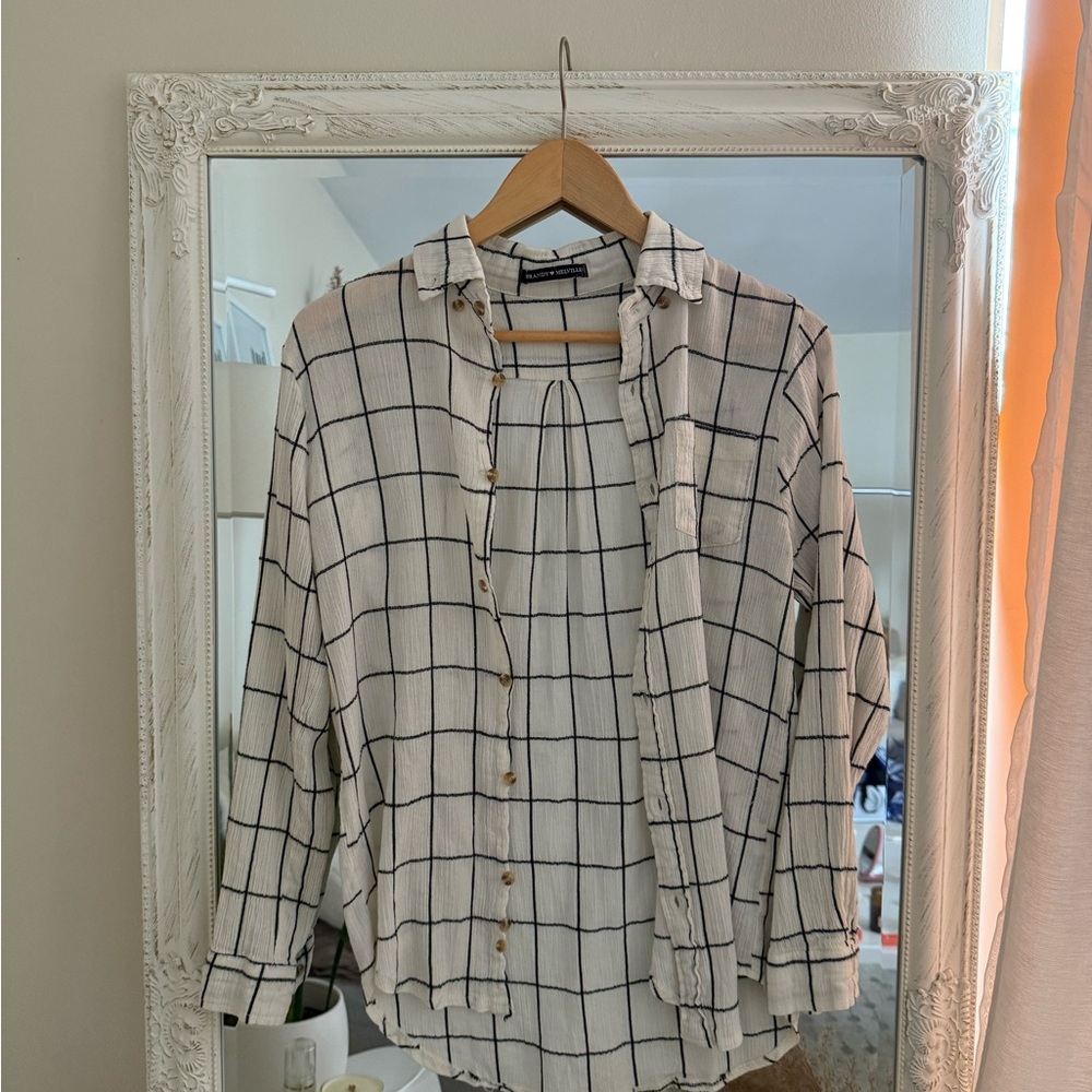 Brandy Melville Button Up Long Sleeve